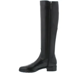 Lara Black Leather Knee-High Boots<Carl Scarpa Online