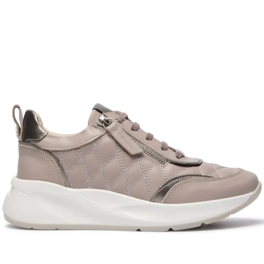 Lestina Grey Leather Leisure<Carl Scarpa New