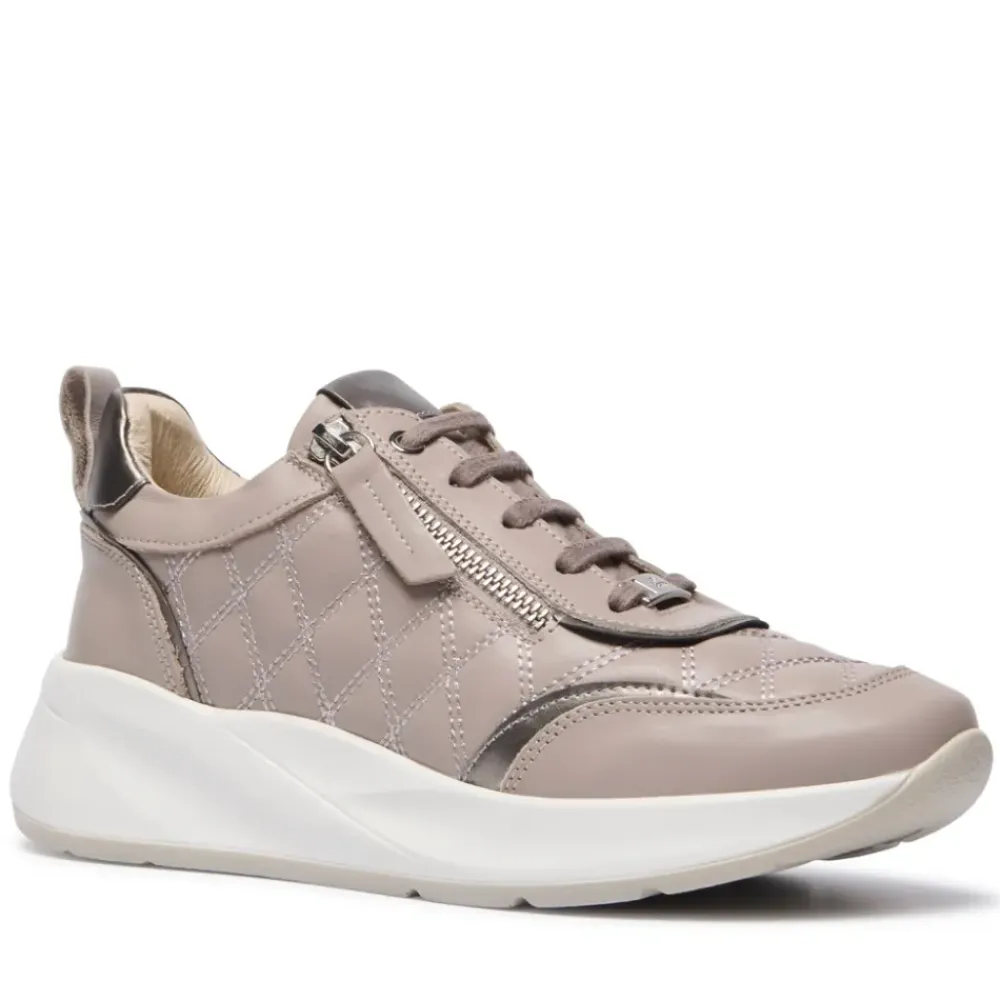 Lestina Grey Leather Leisure<Carl Scarpa New