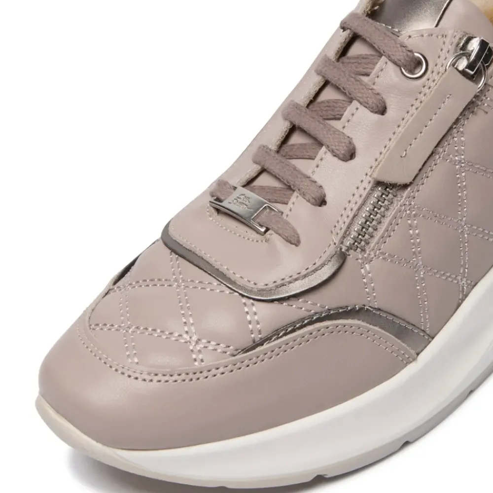 Lestina Grey Leather Leisure<Carl Scarpa New