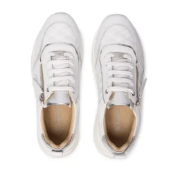 Lestina White Silver Leather Leisure<Carl Scarpa Discount