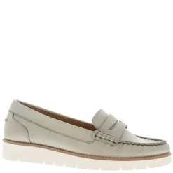 Lucentia Grey Leather Wedge Loafers<Carl Scarpa Online