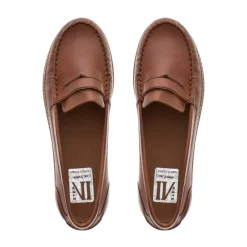 Lucentia Tan Leather Wedge Loafers<Carl Scarpa Clearance