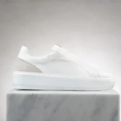 Mabel White Leather Trainers<Carl Scarpa New