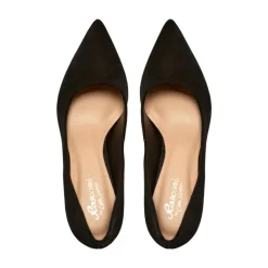 Malazzo Black Suede Heeled Courts<Carl Scarpa Discount