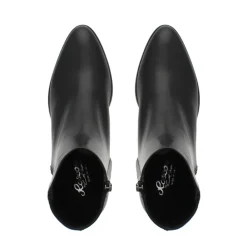 Megan Black Leather Ankle Boots<Carl Scarpa New