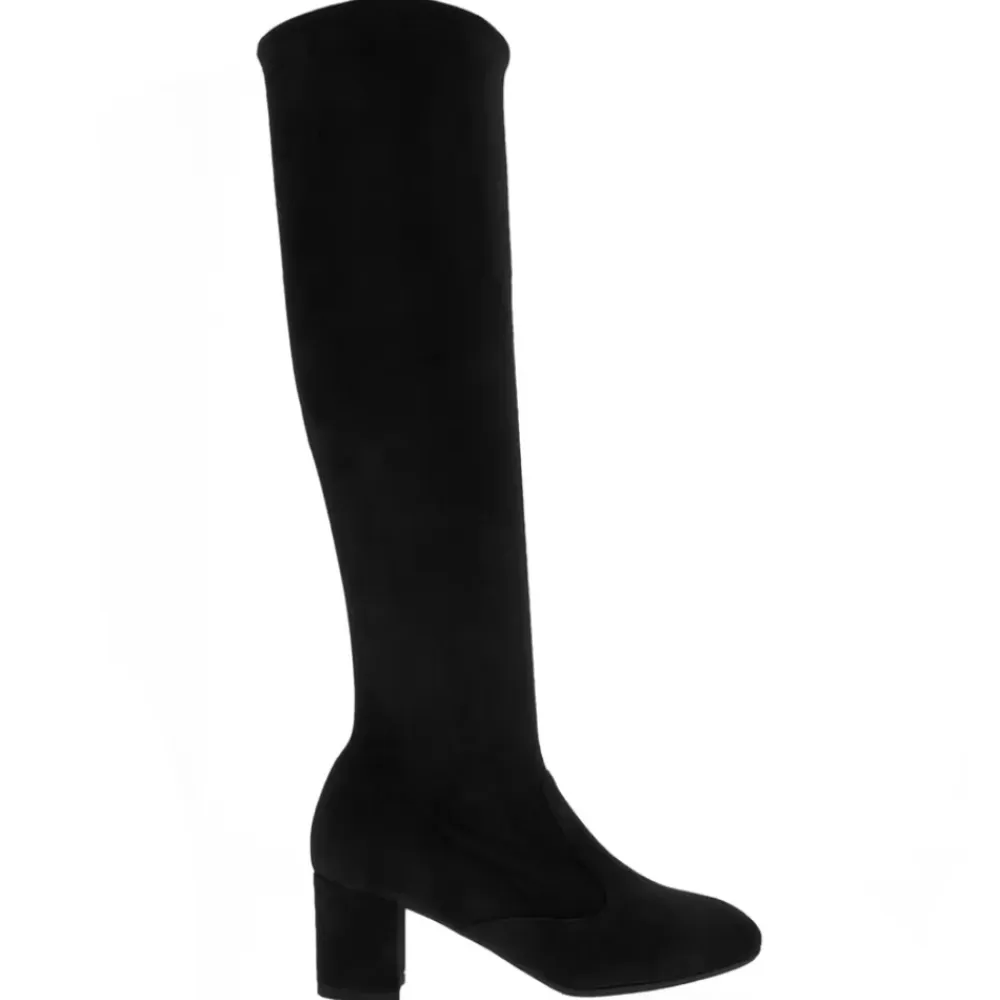 Mimosa Black Italian Suede Knee High Boots<Carl Scarpa Online