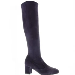 Mimosa Navy Italian Suede Knee High Boots<Carl Scarpa Hot