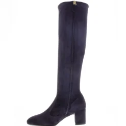 Mimosa Navy Italian Suede Knee High Boots<Carl Scarpa Hot