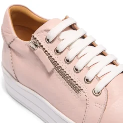 Norina Blush Leather Platform Trainers<Carl Scarpa Outlet