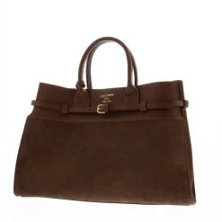 Obarini Tan Italian Suede Box Bag<Carl Scarpa Sale