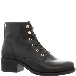 Ocean Black Leather Lace Up Ankle Boots<Carl Scarpa Sale