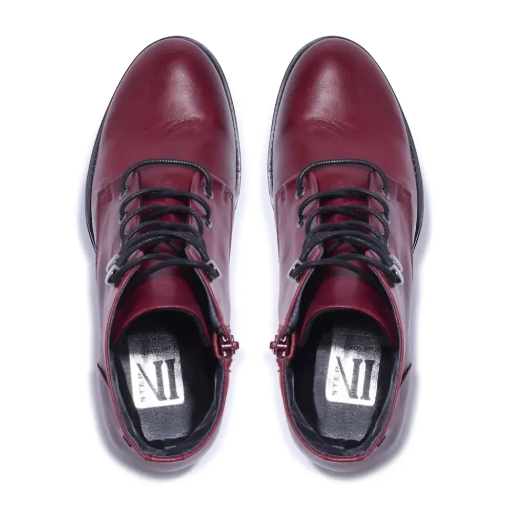 Ocean Bordo Leather Ankle Boots<Carl Scarpa