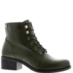Ocean Green Leather Lace Up Ankle Boots<Carl Scarpa Discount