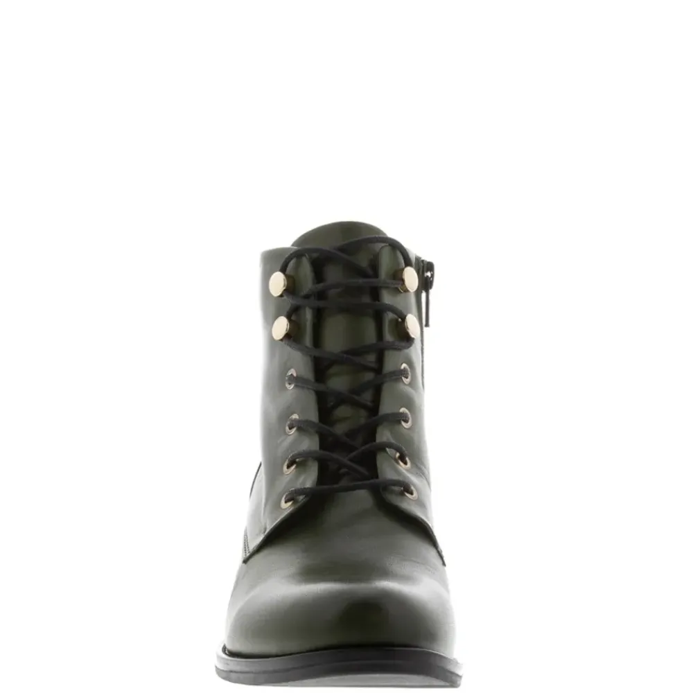 Ocean Green Leather Lace Up Ankle Boots<Carl Scarpa Discount