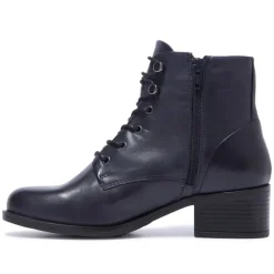 Ocean Navy Leather Ankle Boots<Carl Scarpa Online