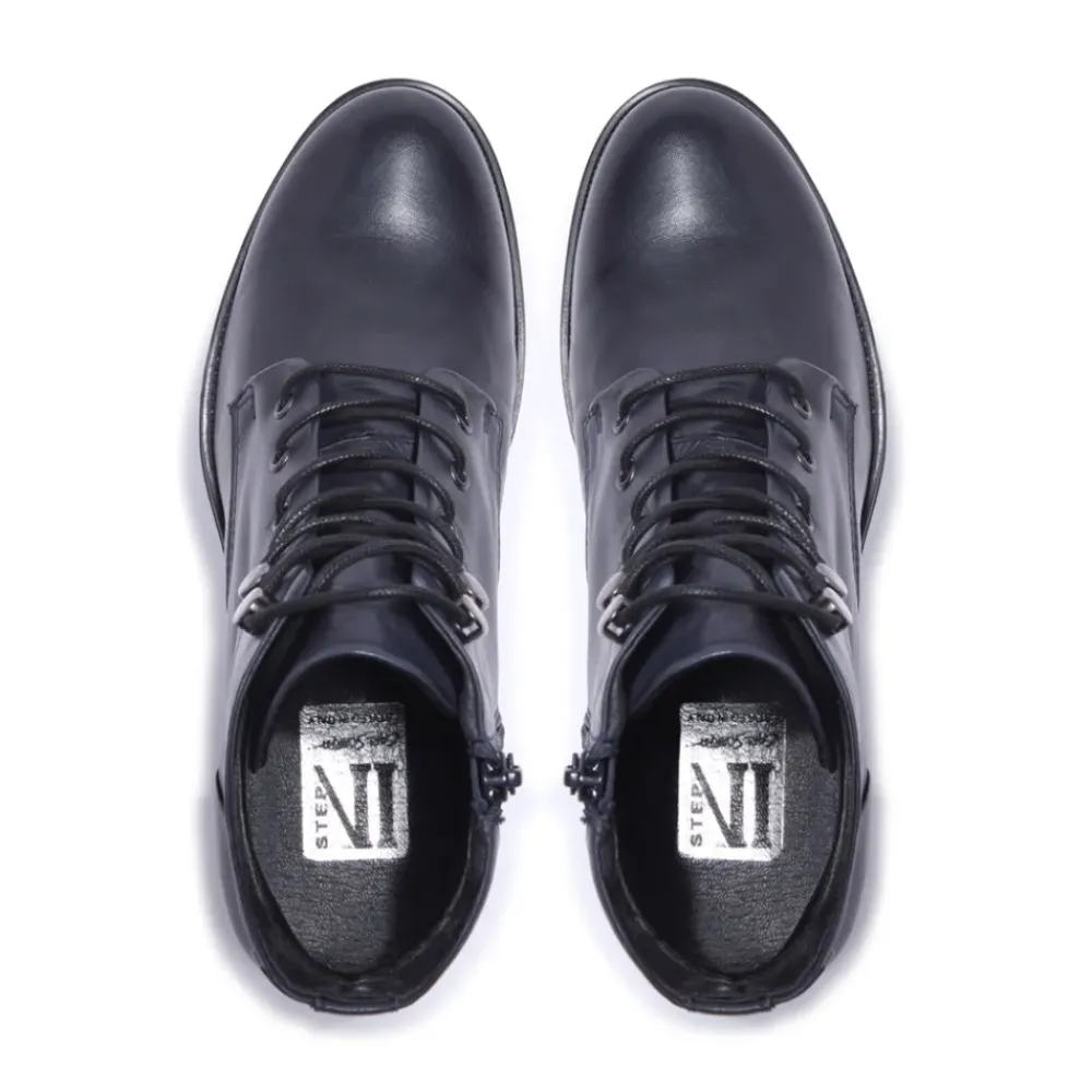 Ocean Navy Leather Ankle Boots<Carl Scarpa Online