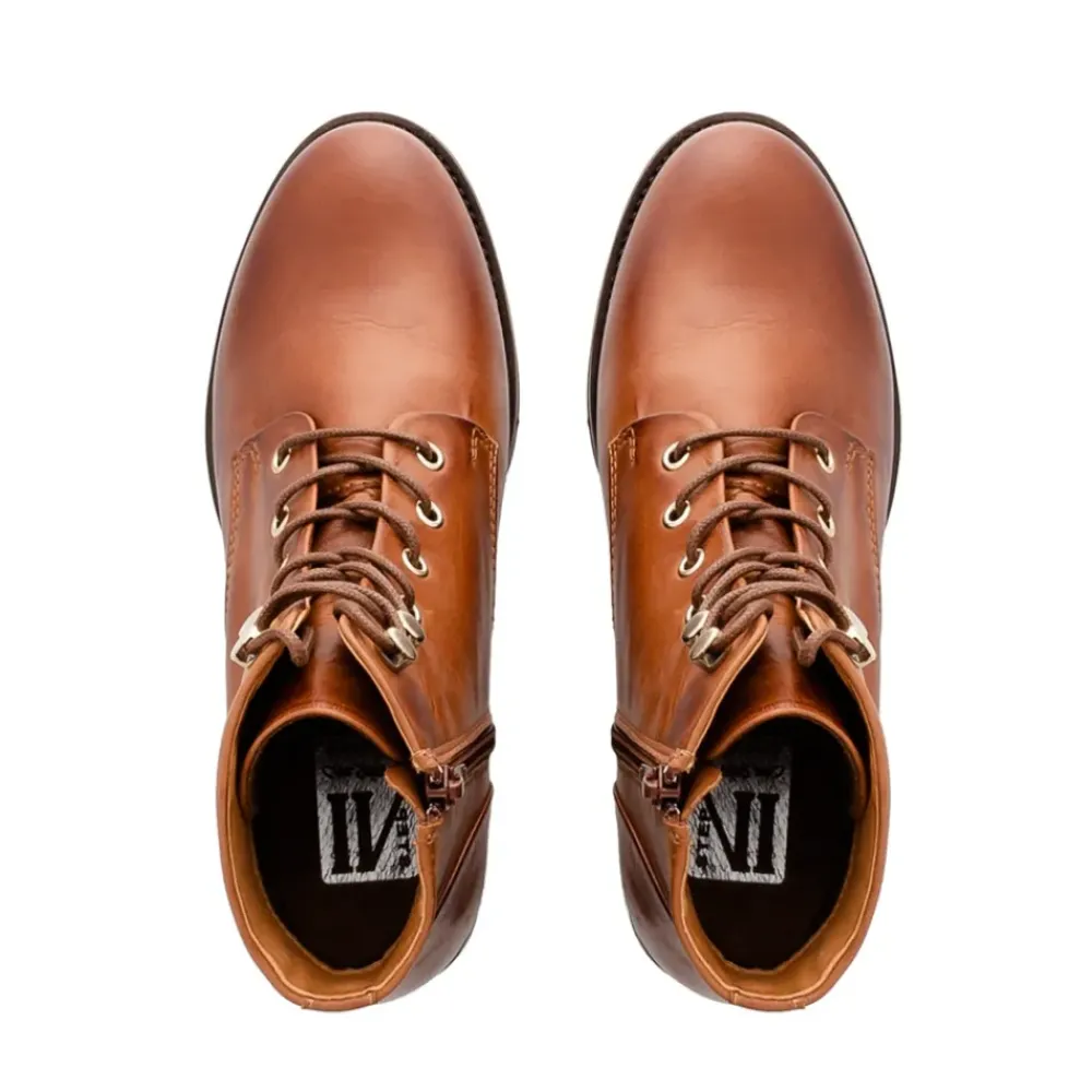 Ocean Tan Leather Lace Up Ankle Boots<Carl Scarpa