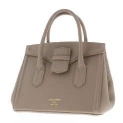 Olmetto Taupe Italian Leather Box Bag<Carl Scarpa Clearance