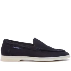 Omilie Navy Suede Slip-On Loafers<Carl Scarpa Best