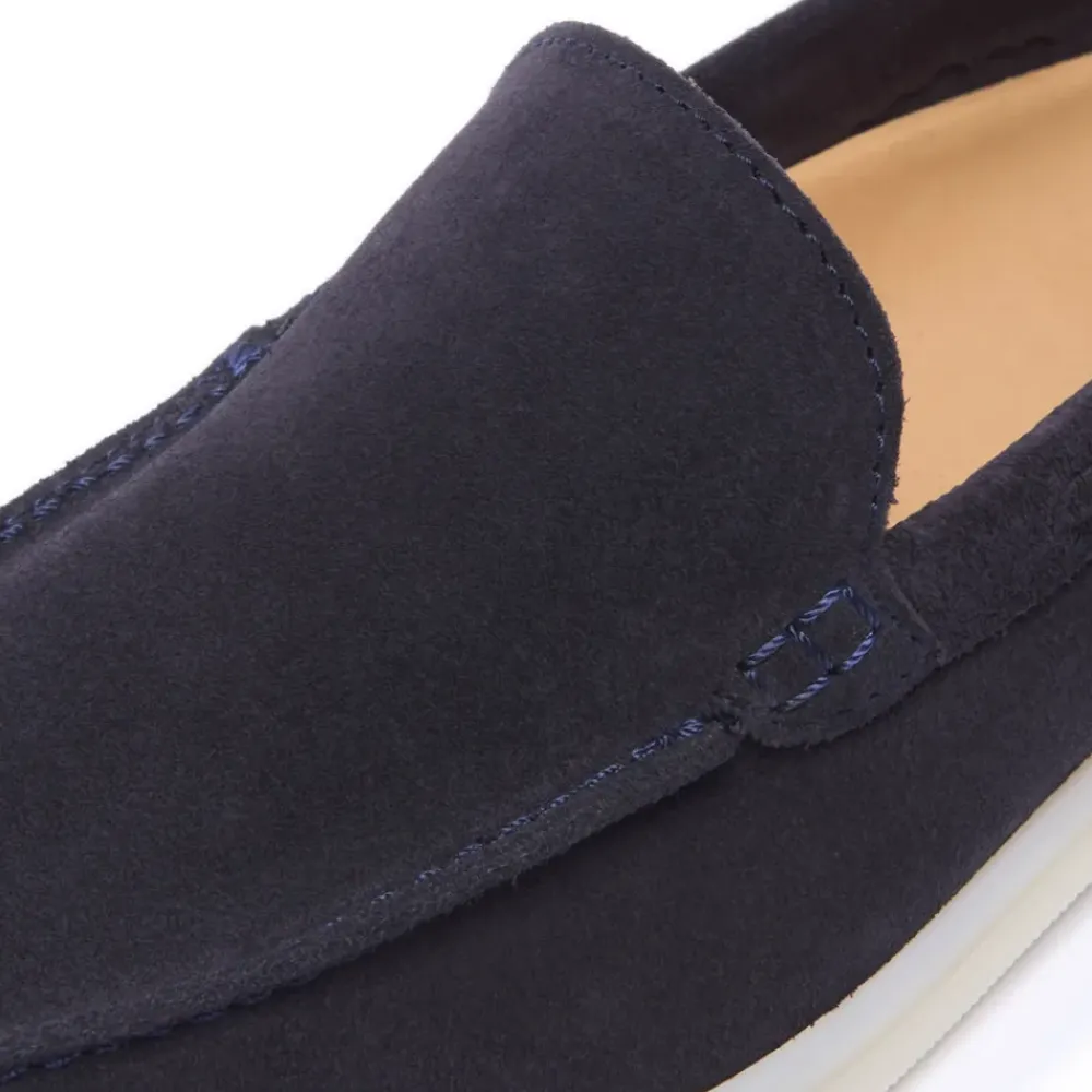 Omilie Navy Suede Slip-On Loafers<Carl Scarpa Best