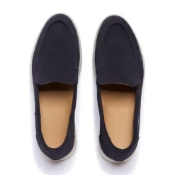 Omilie Navy Suede Slip-On Loafers<Carl Scarpa Best