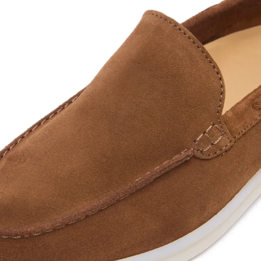 Omilie Tan Suede Slip-On Loafers<Carl Scarpa New