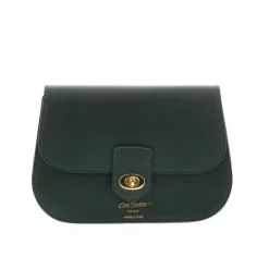 Orsina Green Italian Leather Shoulder Bag<Carl Scarpa Outlet