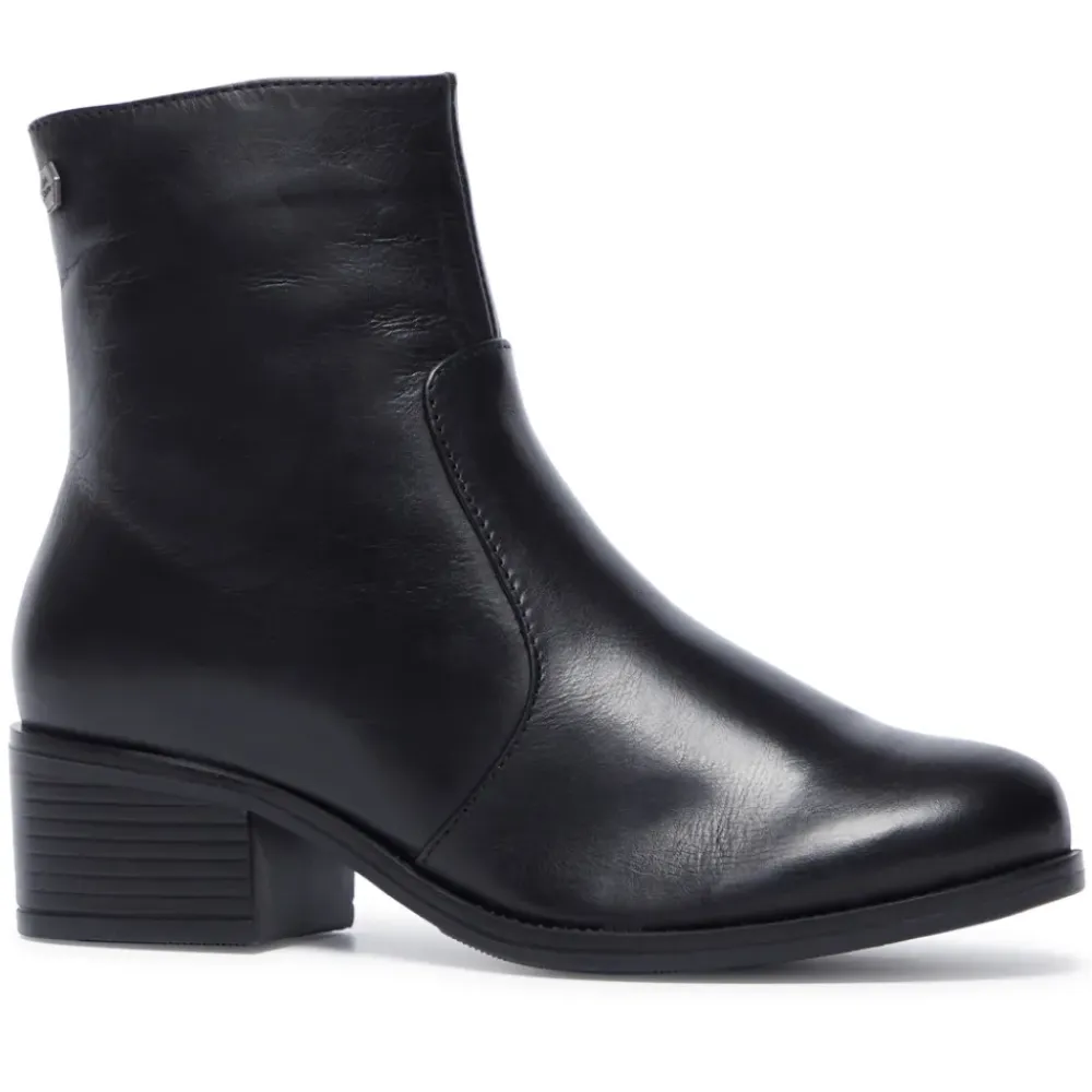 Orvieto Black Leather Ankle Boots<Carl Scarpa Online
