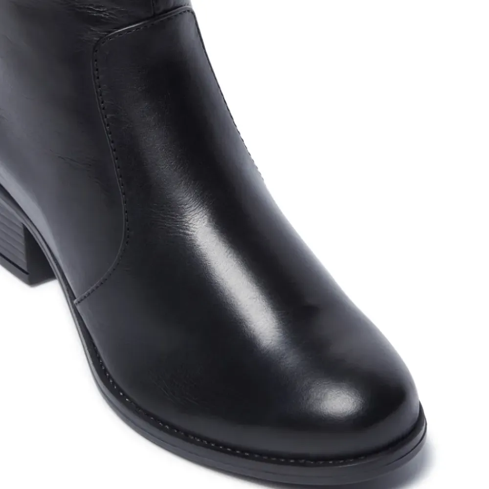 Orvieto Black Leather Ankle Boots<Carl Scarpa Online