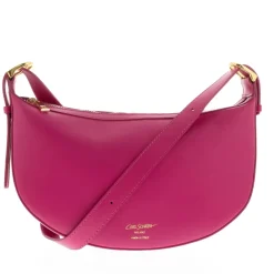 Osoppo Fuchsia Leather Shoulder Bag<Carl Scarpa Sale