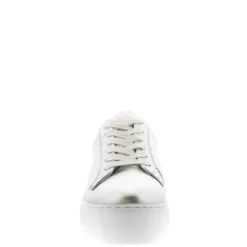 Padova Silver Leather Platform Trainers<Carl Scarpa Best