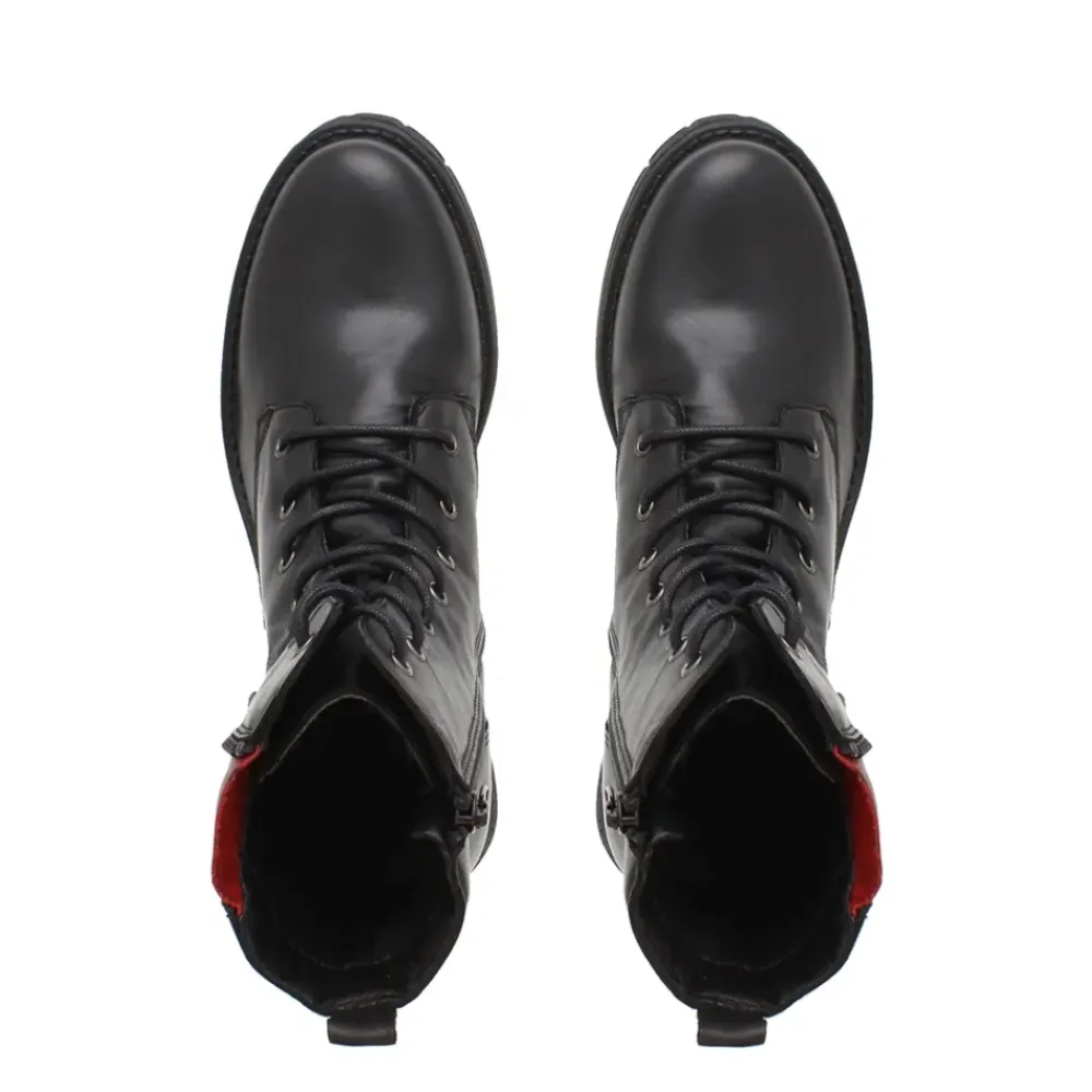 Paulette Black Lace-Up Ankle Boots<Carl Scarpa Hot