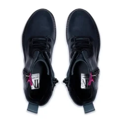 Paulette Navy Pink Leather Ankle Boots<Carl Scarpa Sale