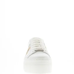 Polina Stripe Gold Platform Leather Trainers<Carl Scarpa