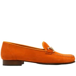 Rochette Orange Suede Snaffle Loafers<Carl Scarpa Clearance