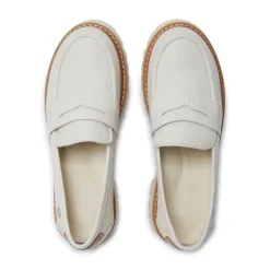 Rolita Off White Leather Loafers<Carl Scarpa New