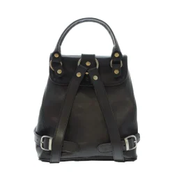 Rosaura Black Italian Leather Backpack<Carl Scarpa Hot