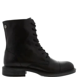 Rosemarie Black Leather Lace Up Ankle Boots<Carl Scarpa Outlet