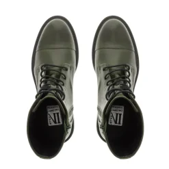 Rosemarie Green Leather Lace Up Ankle Boots<Carl Scarpa
