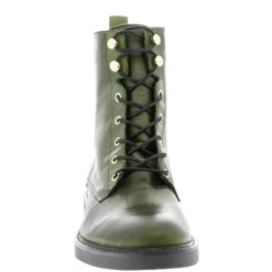 Roux Green Leather Lace Up Ankle Boots<Carl Scarpa Sale