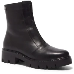 Sanica Black Leather Ankle Boots<Carl Scarpa Clearance