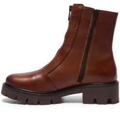 Sanica Tan Leather Zip-Up Ankle Boots<Carl Scarpa Hot
