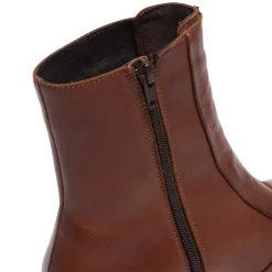 Sanica Tan Leather Zip-Up Ankle Boots<Carl Scarpa Hot