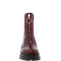 Savita Burgundy Zip-Up Leather Ankle Boots<Carl Scarpa Outlet