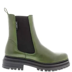 Selessia Green Leather Chelsea Boots<Carl Scarpa Hot