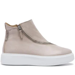 Serpa Beige Leather Trainers<Carl Scarpa Discount