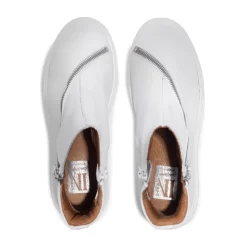 Serpa White Leather Trainers<Carl Scarpa