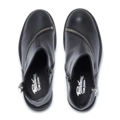 Serpentina Black Leather Ankle Boots<Carl Scarpa Sale
