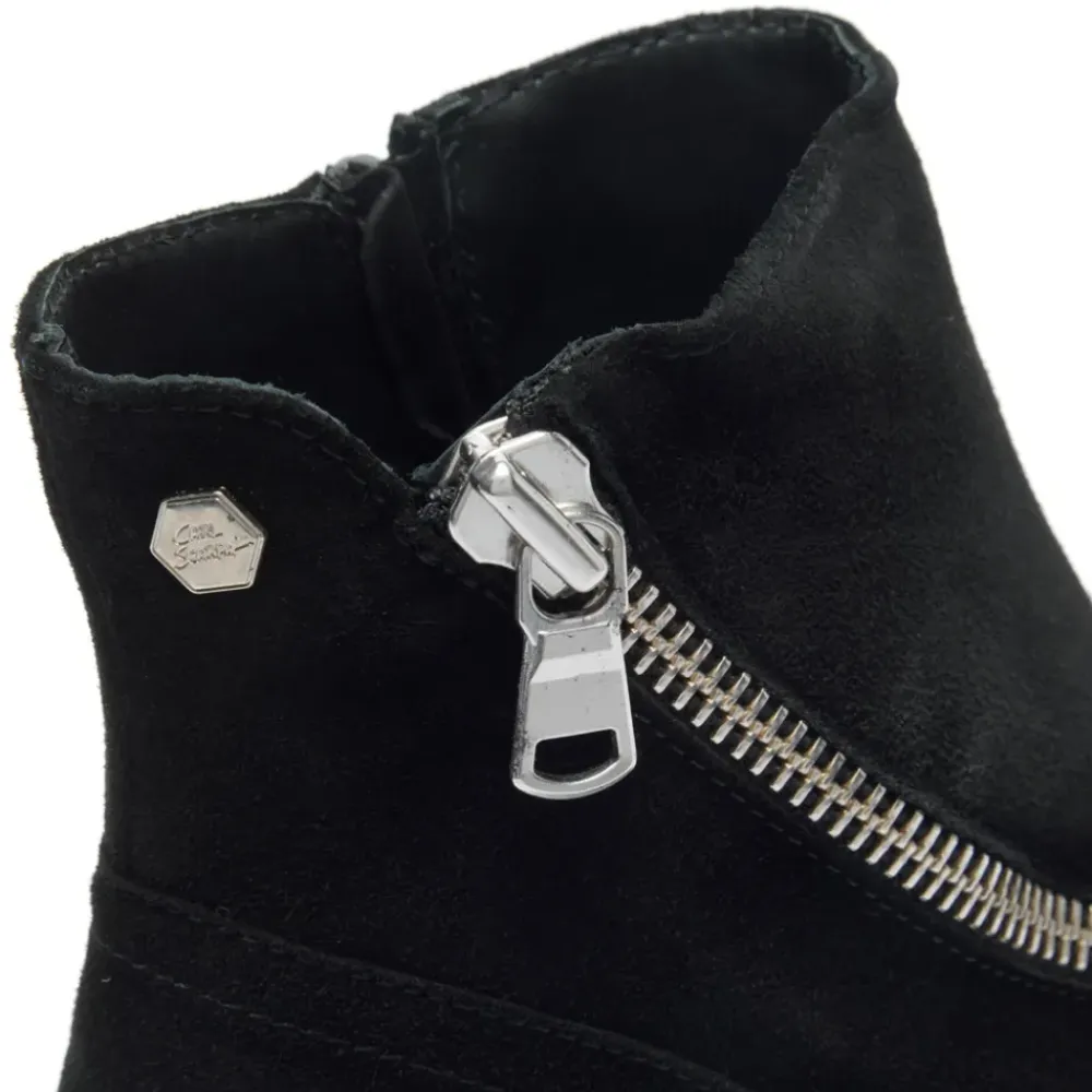 Serpentina Black Suede Ankle Boots<Carl Scarpa Clearance